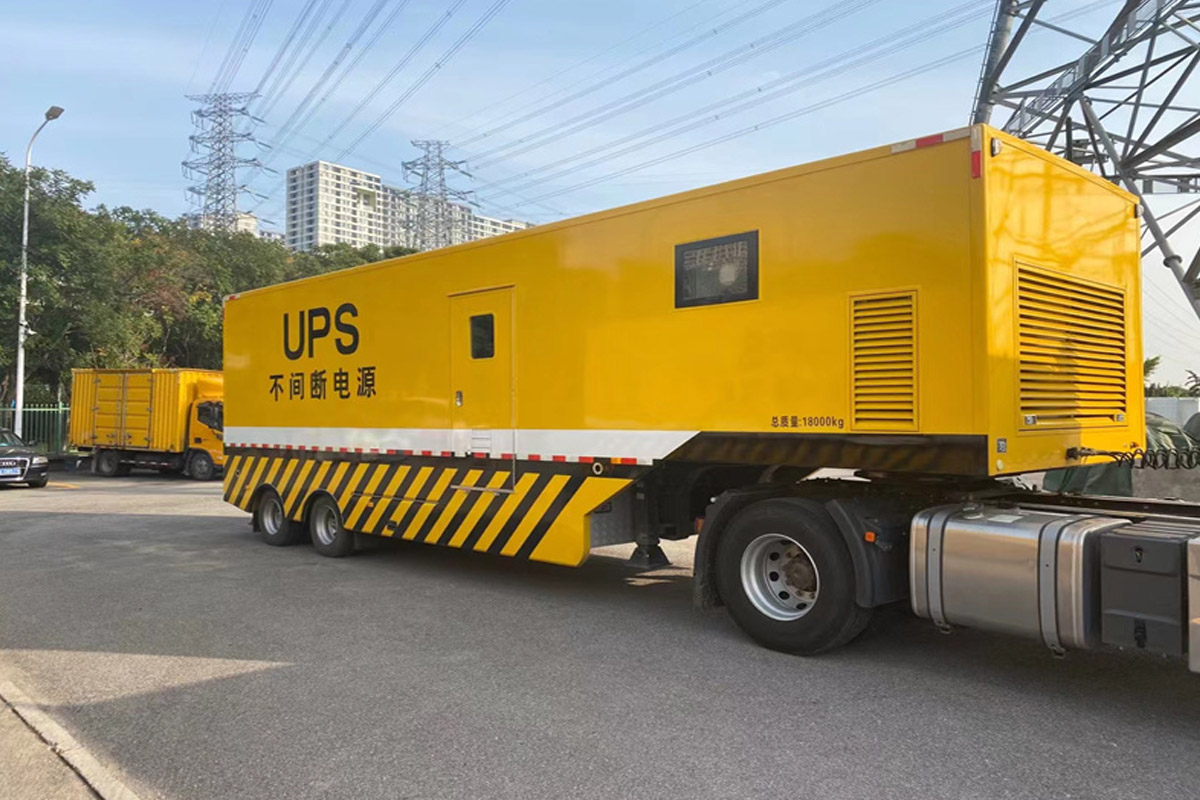陵城发电机租赁施工现场